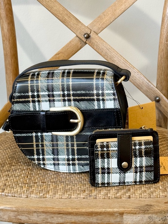 Patricia Nash Handbags - Patricia Nash Annfield Crossbody Bag Cassis Wallet Set Plaid